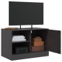 Black steel TV cabinet 67x39x44 cm by vidaXL, TV Furniture - Ref: Foro24-841691, Price: 75,66 €, Discount: %