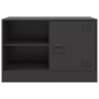 Black steel TV cabinet 67x39x44 cm by vidaXL, TV Furniture - Ref: Foro24-841691, Price: 75,66 €, Discount: %