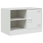 Muebles para TV 2 unidades acero blanco 67x39x44 cm de vidaXL, Muebles TV - Ref: Foro24-841702, Precio: 141,99 €, Descuento: %