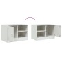 Muebles para TV 2 unidades acero blanco 67x39x44 cm de vidaXL, Muebles TV - Ref: Foro24-841702, Precio: 141,99 €, Descuento: %