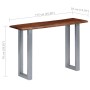 Console table 115x35x76 cm solid acacia wood and iron by vidaXL, Side tables - Ref: Foro24-247830, Price: 90,56 €, Discount: %