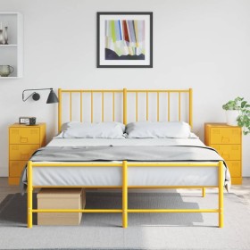 Nightstands 2 pcs mustard yellow steel 34.5x39x62 cm by vidaXL, Nightstands - Ref: Foro24-841782, Price: 185,41 €, Discount: %