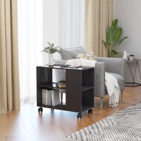 Glossy gray plywood side table 70x35x55 cm by vidaXL, Side tables - Ref: Foro24-802128, Price: 32,40 €, Discount: %