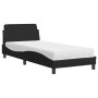 Bett mit schwarzer Stoffmatratze 80x200 cm von vidaXL, Betten und Lattenroste - Ref: Foro24-3208286, Preis: 221,93 €, Rabatt: %