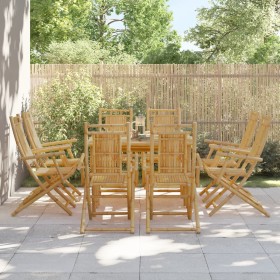 Folding garden chairs 8 units bamboo 53x66x99 cm by vidaXL, Garden chairs - Ref: Foro24-3278516, Price: 698,99 €, Discount: %