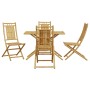 5-piece bamboo garden dining set by vidaXL, Garden sets - Ref: Foro24-3278528, Price: 385,89 €, Discount: %