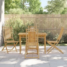 5-piece bamboo garden dining set by vidaXL, Garden sets - Ref: Foro24-3278521, Price: 418,99 €, Discount: %