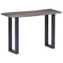 Console table 115x35x76 cm made of solid acacia wood and gray iron by vidaXL, Side tables - Ref: Foro24-247831, Price: 114,42...