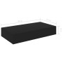 Estante flotante de pared con cajón negro 48x25x8 cm de vidaXL, Estantes y estanterías - Ref: Foro24-288205, Precio: 43,34 €,...