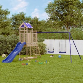 Outdoor-Spielplatz aus imprägniertem Kiefernholz von vidaXL, Schaukeln und Spielgeräte - Ref: Foro24-3279081, Preis: 361,77 €...