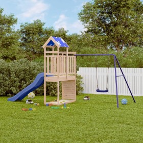 Outdoor playground made of solid pine wood by vidaXL, Swings and play structures - Ref: Foro24-3279184, Price: 340,99 €, Disc...