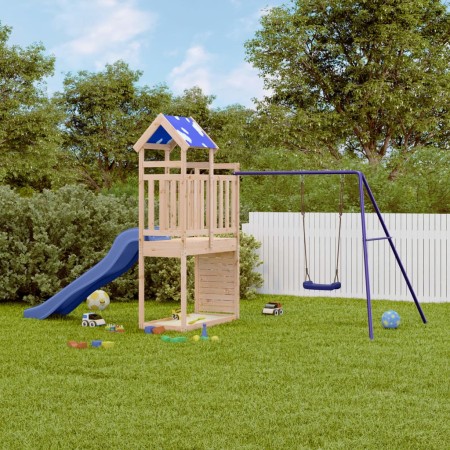 Outdoor-Spielplatz aus massivem Kiefernholz von vidaXL, Schaukeln und Spielgeräte - Ref: Foro24-3279184, Preis: 340,99 €, Rab...