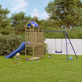 Spielplatz im Freien aus imprägniertem Kiefernholz von vidaXL, Schaukeln und Spielgeräte - Ref: Foro24-3279186, Preis: 356,38...