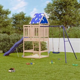 Outdoor-Spielplatz aus massivem Kiefernholz von vidaXL, Schaukeln und Spielgeräte - Ref: Foro24-3279214, Preis: 450,99 €, Rab...