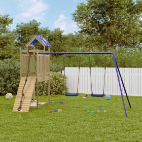 Spielplatz im Freien aus imprägniertem Kiefernholz von vidaXL, Schaukeln und Spielgeräte - Ref: Foro24-3279228, Preis: 346,99...