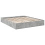 Estructura de cama madera de ingeniería gris hormigón 200x200cm de vidaXL, Camas y somieres - Ref: Foro24-3280541, Precio: 16...