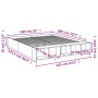 Estructura de cama madera de ingeniería gris hormigón 160x200cm de vidaXL, Camas y somieres - Ref: Foro24-3280555, Precio: 14...