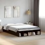 Black engineered wood bed frame 120x200 cm by vidaXL, Beds and slatted bases - Ref: Foro24-3280574, Price: 159,42 €, Discount: %