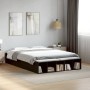 Estructura de cama madera de ingeniería negra 120x190 cm de vidaXL, Camas y somieres - Ref: Foro24-3280595, Precio: 140,95 €,...