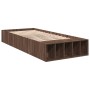 Estructura de cama madera de ingeniería marrón roble 100x200 cm de vidaXL, Camas y somieres - Ref: Foro24-3280607, Precio: 12...