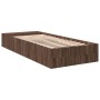 Estructura de cama madera de ingeniería marrón roble 100x200 cm de vidaXL, Camas y somieres - Ref: Foro24-3280607, Precio: 12...