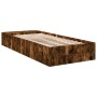 Estructura de cama madera de ingeniería roble humo 100x200 cm de vidaXL, Camas y somieres - Ref: Foro24-3280605, Precio: 116,...