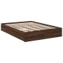 Cama con cajones madera de ingeniería marrón roble 120x200 cm de vidaXL, Camas y somieres - Ref: Foro24-3280670, Precio: 176,...