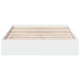 White engineered wood bed with drawers 120x200 cm by vidaXL, Beds and slatted bases - Ref: Foro24-3280664, Price: 215,53 €, D...