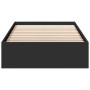 Cama con cajones madera de ingeniería negro 100x200 cm de vidaXL, Camas y somieres - Ref: Foro24-3280672, Precio: 147,16 €, D...