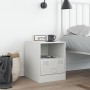 White steel nightstand 34.5x39x44 cm by vidaXL, Nightstands - Ref: Foro24-841761, Price: 64,99 €, Discount: %