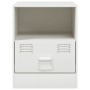 White steel nightstand 34.5x39x44 cm by vidaXL, Nightstands - Ref: Foro24-841761, Price: 64,99 €, Discount: %