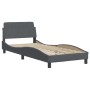 Bett mit dunkelgrauer Samtmatratze 90x200 cm von vidaXL, Betten und Lattenroste - Ref: Foro24-3208575, Preis: 261,37 €, Rabat...