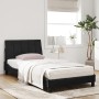 Cama con colchón terciopelo negro 100x200 cm de vidaXL, Camas y somieres - Ref: Foro24-3208582, Precio: 297,58 €, Descuento: %