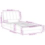 Bett mit schwarzer Samtmatratze 100x200 cm von vidaXL, Betten und Lattenroste - Ref: Foro24-3208582, Preis: 297,58 €, Rabatt: %