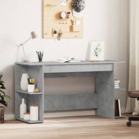 Concrete gray engineered wood desk 140x50x75 cm by vidaXL, Desks - Ref: Foro24-840551, Price: 84,97 €, Discount: %