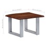 Couchtisch mit Naturkante aus massivem Akazienholz, 60 x 60 x 40 cm von vidaXL, Couchtisch - Ref: Foro24-247826, Preis: 94,96...