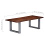 Couchtisch mit Naturkante aus massivem Akazienholz, 115 x 60 x 40 cm von vidaXL, Couchtisch - Ref: Foro24-247828, Preis: 87,3...