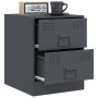 Bedside tables 2 units anthracite gray 34.5x39x44 cm by vidaXL, Nightstands - Ref: Foro24-841624, Price: 122,04 €, Discount: %