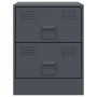 Bedside tables 2 units anthracite gray 34.5x39x44 cm by vidaXL, Nightstands - Ref: Foro24-841624, Price: 122,04 €, Discount: %