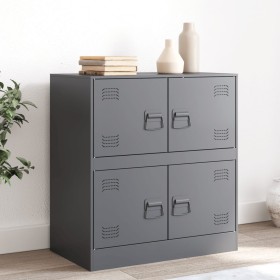 Anthracite steel sideboard 67x39x73 cm by vidaXL, Sideboards - Ref: Foro24-841651, Price: 125,99 €, Discount: %