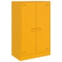 Aparador de acero amarillo mostaza 67x39x107 cm de vidaXL, Aparadores - Ref: Foro24-841664, Precio: 163,99 €, Descuento: %