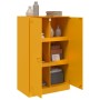 Aparador de acero amarillo mostaza 67x39x107 cm de vidaXL, Aparadores - Ref: Foro24-841664, Precio: 163,99 €, Descuento: %