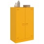 Aparador de acero amarillo mostaza 67x39x107 cm de vidaXL, Aparadores - Ref: Foro24-841664, Precio: 163,99 €, Descuento: %