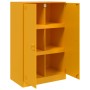 Aparador de acero amarillo mostaza 67x39x107 cm de vidaXL, Aparadores - Ref: Foro24-841664, Precio: 163,99 €, Descuento: %