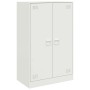 Aparador de acero blanco 67x39x107 cm de vidaXL, Aparadores - Ref: Foro24-841666, Precio: 163,99 €, Descuento: %