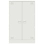 Aparador de acero blanco 67x39x107 cm de vidaXL, Aparadores - Ref: Foro24-841666, Precio: 163,99 €, Descuento: %