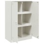 Aparador de acero blanco 67x39x107 cm de vidaXL, Aparadores - Ref: Foro24-841666, Precio: 163,99 €, Descuento: %