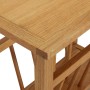 Mesa revistero madera maciza de roble 45x27x42 cm de vidaXL, Mesas auxiliares - Ref: Foro24-289184, Precio: 77,59 €, Descuent...