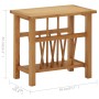 Mesa revistero madera maciza de roble 45x27x42 cm de vidaXL, Mesas auxiliares - Ref: Foro24-289184, Precio: 77,59 €, Descuent...