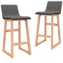 Kitchen stools 2 units dark gray fabric by vidaXL, Kitchen stools - Ref: Foro24-289398, Price: 144,43 €, Discount: %